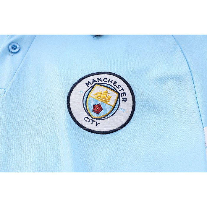 Camiseta Polo del Manchester City 2022-23 Azul - Haga un click en la imagen para cerrar